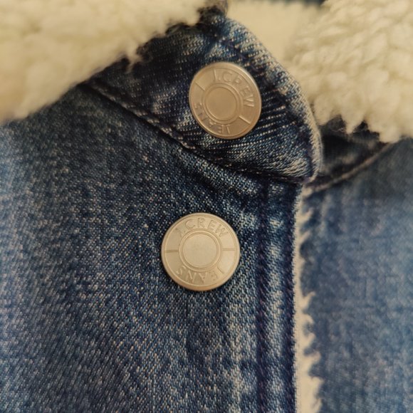 JCrew Sherpa Denim Jacket - Picture 6 of 11